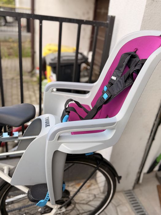 Vand scaun pentru copii, cu montare pe bicicleta in spate - Thule RideAlong Light Grey/ Purple