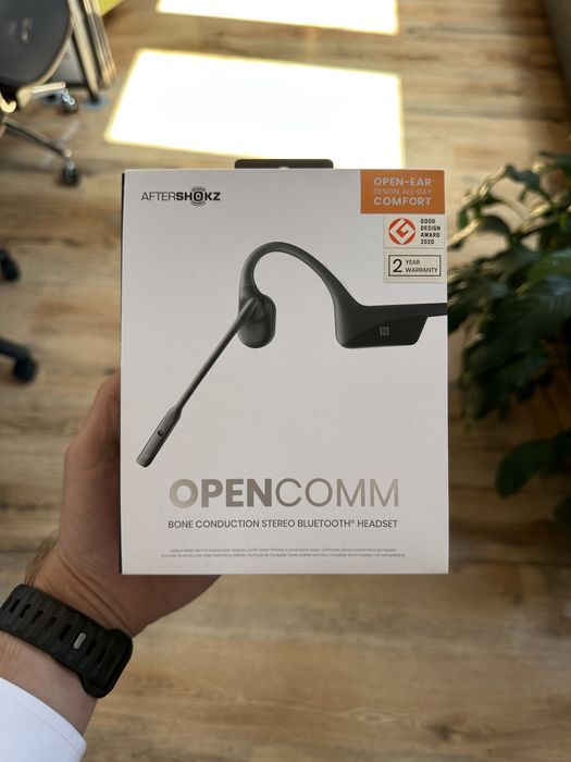Aftershokz OpenComm casti bluetooth bone conduction (NOU)