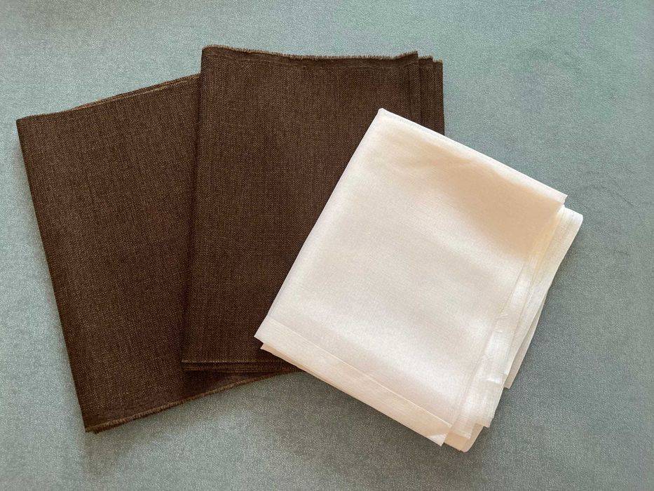 Три отреза ткани лен, от штор