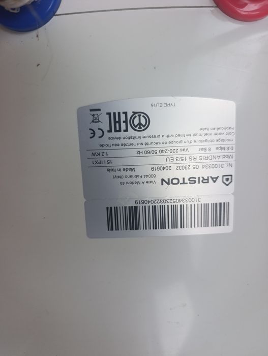 Boiler electric ariston
