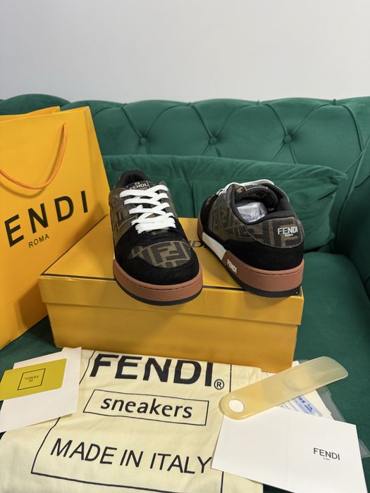 Adidasi Fendi piele naturala Full Box colectie noua