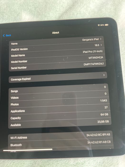 iPad Pro (11 inch) 64GB 1st gen