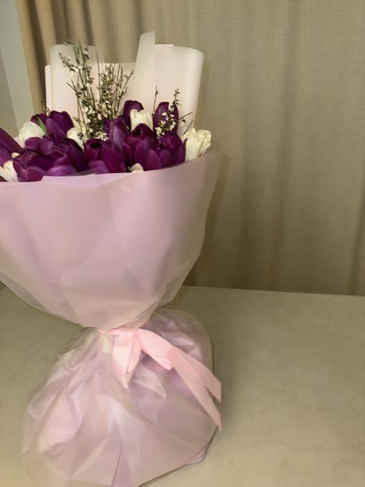 Букет тюльпанов, свежий