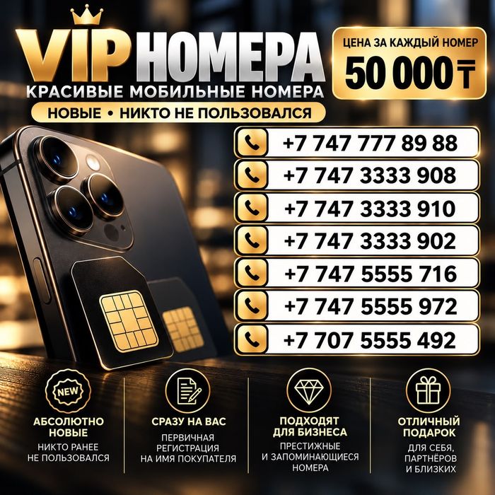VIP номера Новые