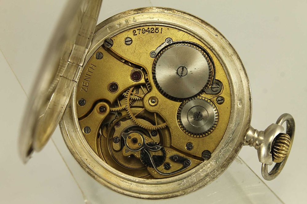 Швейцарски Сребърен Джобен ZENITH Grand Prix Paris 1920's