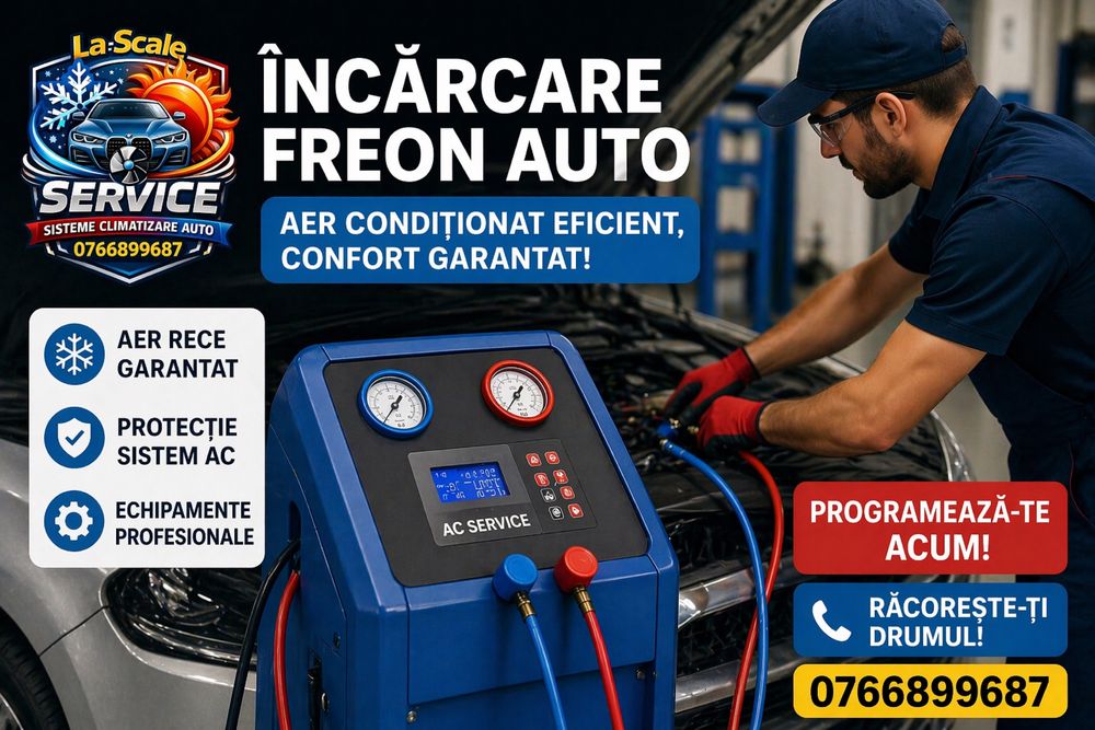 Incarcare freon R134a/1234yf Compresoare aer conditionat/ Reparatii compresoare ac