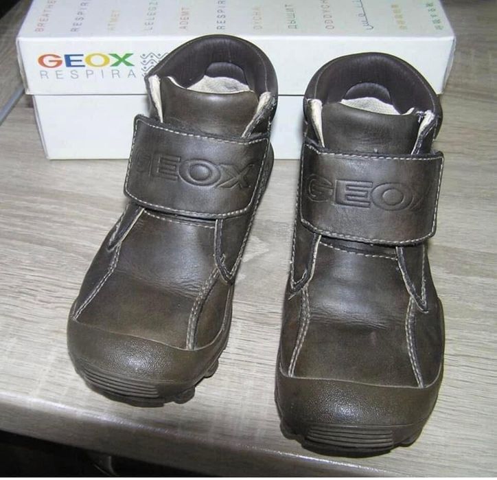 Ghete baiat GEOX-marimea 30,inter19,5cm,piele,ca Salomon,Ecco