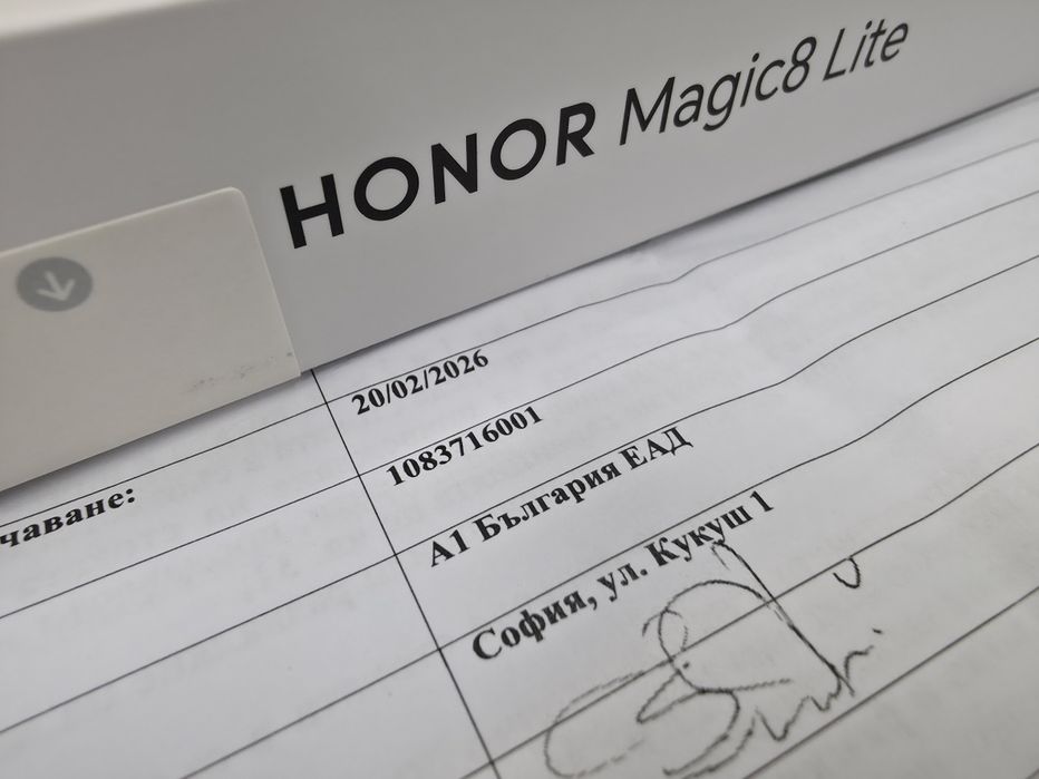 КАТО НОВ 512GB Honor Magic 8 Lite Гаранция A1 2028г. Black | Черен