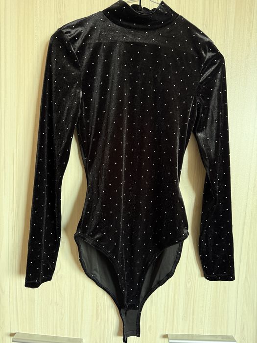 Кадифено боди Primark с камъчета – XS