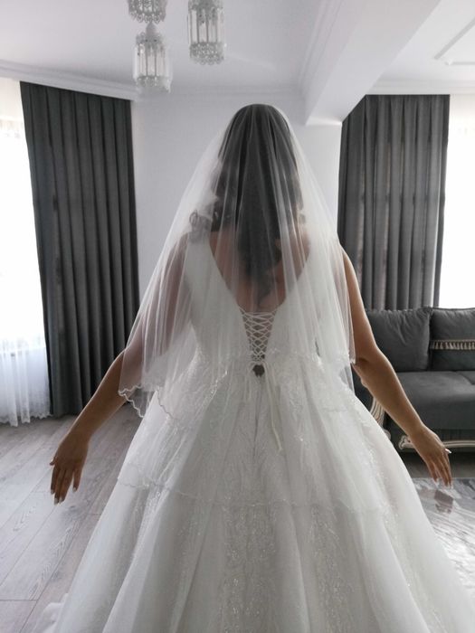 Булчинска рокля от Турция+воал+корона