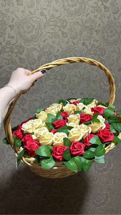 Букет из мыльных роз