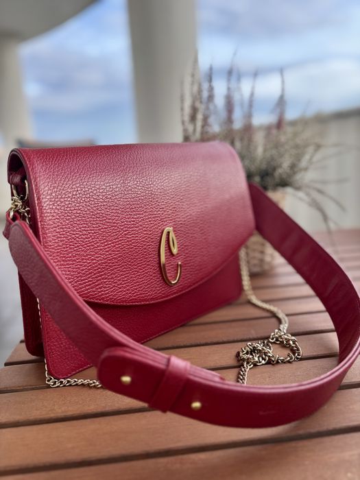 Geanta superba din piele de umar/crossbody, CMOOD City Logo, pret actual magazin 640 lei, stare impecabila, ca noua