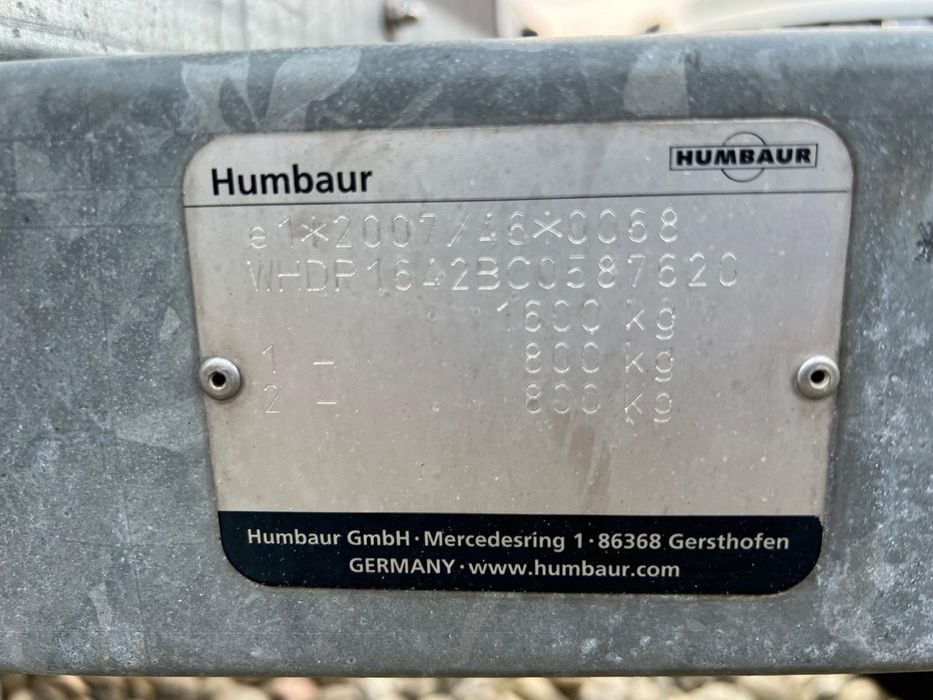 Remorca transport cai Humbaur Single 1600 HD