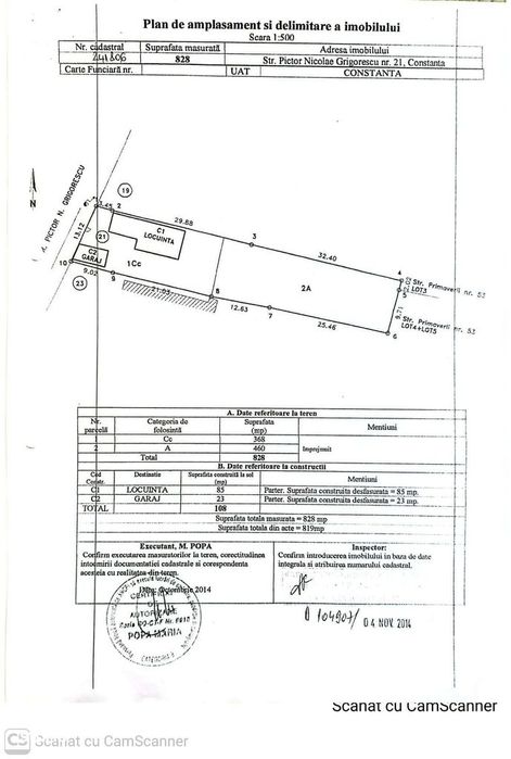 Teren rar, 1600 mp in zona Stadion | Deschidere 25 m | Utilitati