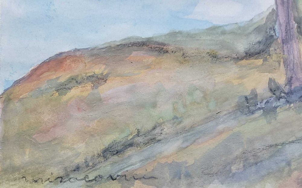 Paul Miracovici, Acuarelă pe carton, Semnat, Dimensiuni 18,5 x 20 cm