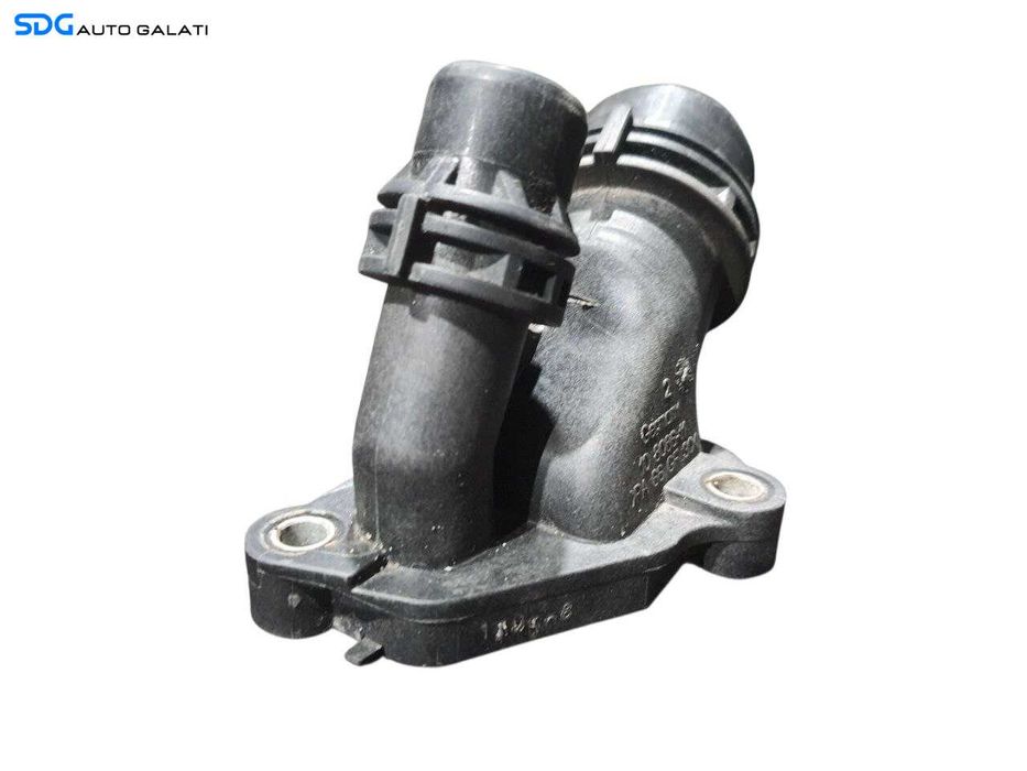Flansa Lichid Racire Motor Termostat Apa BMW Seria 1 E81 E82 E87 E88 2.0 Diesel 2004 - 2011 Cod 108086 7800048 [N3814]