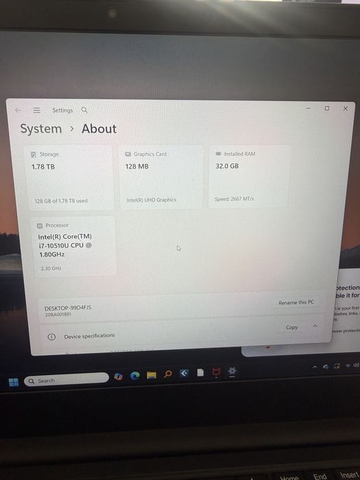 Lenovo ThinkPad E14 – i7 Gen 10 / 32GB RAM / 1.8TB SSD – stare  bună