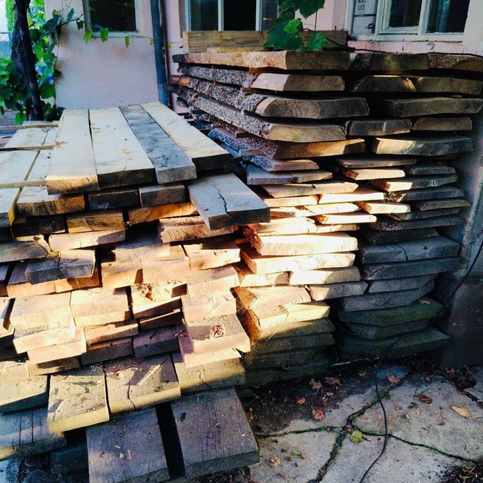 cherestea uscata nuc, gorun și frasin