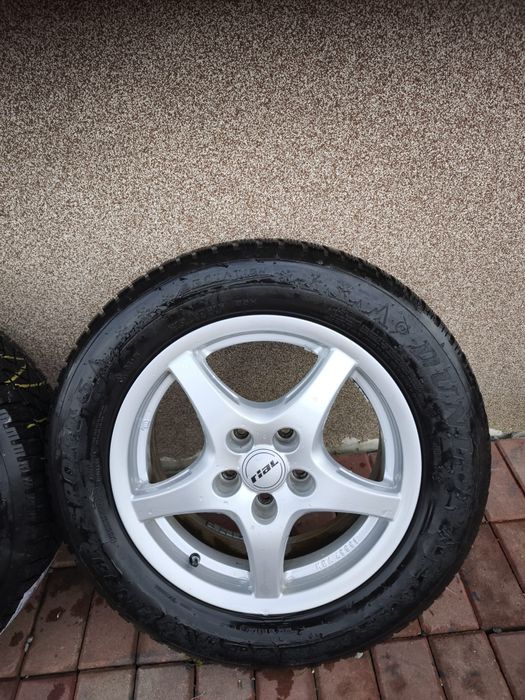 Vand jante aliaj 5x112 cu anvelope iarna dunlop 215/60/16 dot 2022
