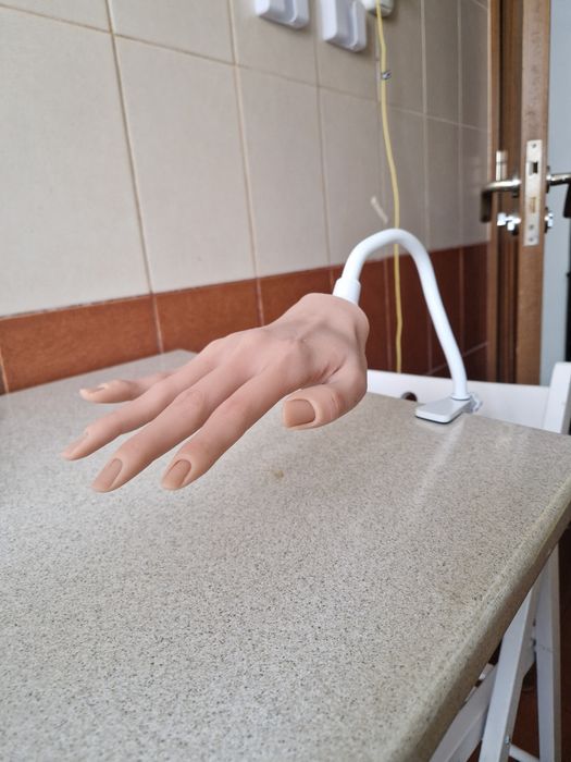 Mână Practica pt manichiura: Mana model din silicon pt manichiura unghii construcție gel, etc