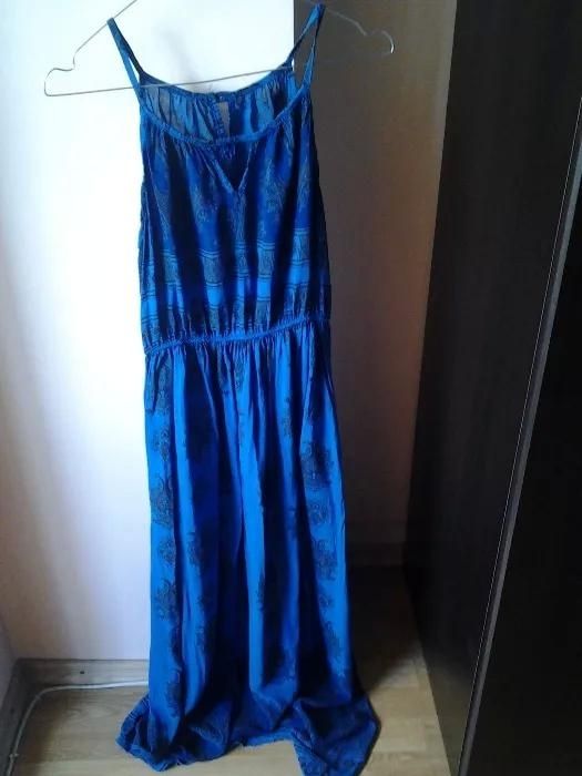 rochie albastra lunga marime universala