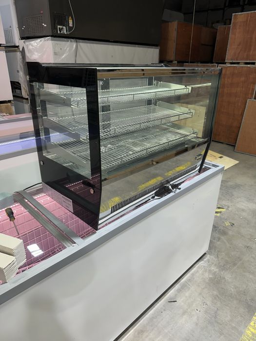 Vitrina de banc Lisa 90 cm / Refrigerare sau Vitrina calda / INOX