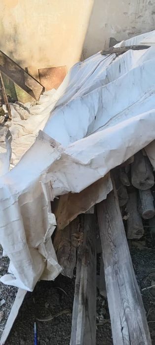 Шифер б/у и стропилы