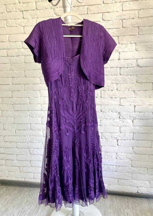 Нарядное платье+болеро Phase Eight, вышитое лентами, скидка