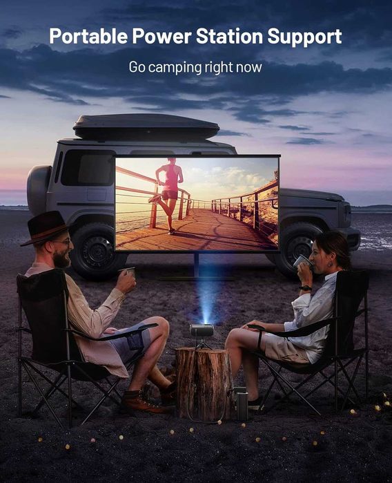 ELEPHAS проектор с 5G WiFi съвместим с TV Stick/HDMI/USB/iOS/Android