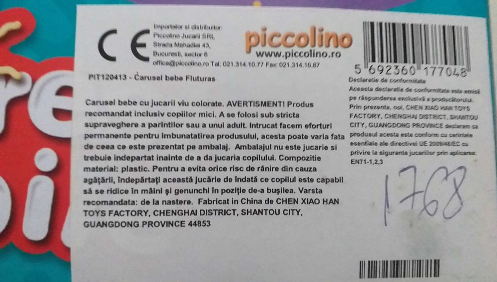 Carusel pentru bebe - accesoriu patut