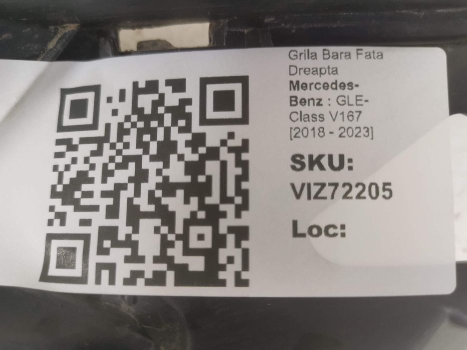 Grila Bara Fata Dreapta Mercedes-Benz  GLE-Class V167 2018 2019 2020 2