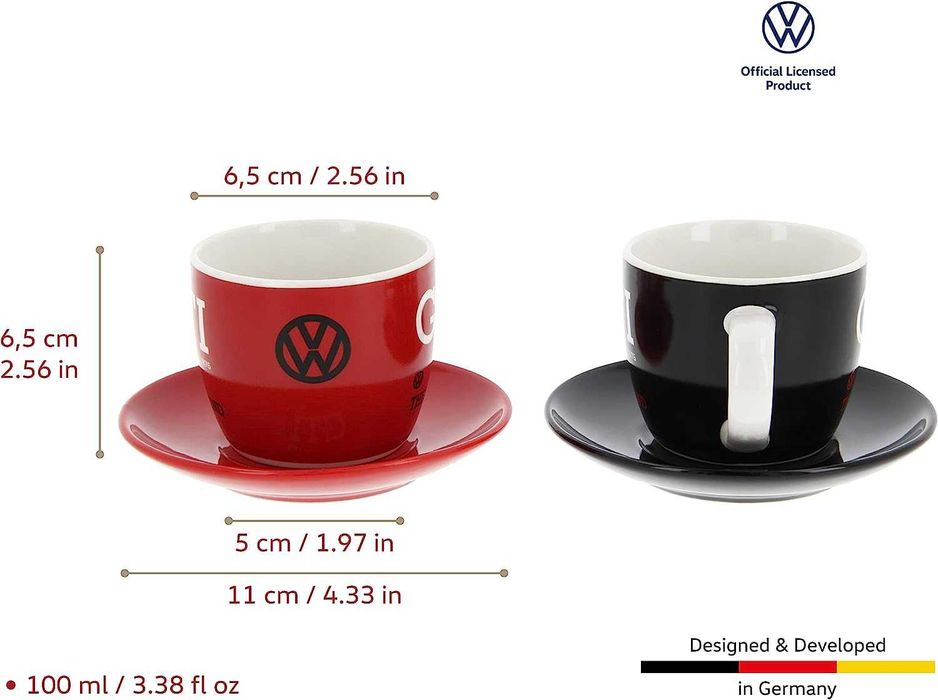 Volkswagen GTI чаши за кафе VW GOLF GTI