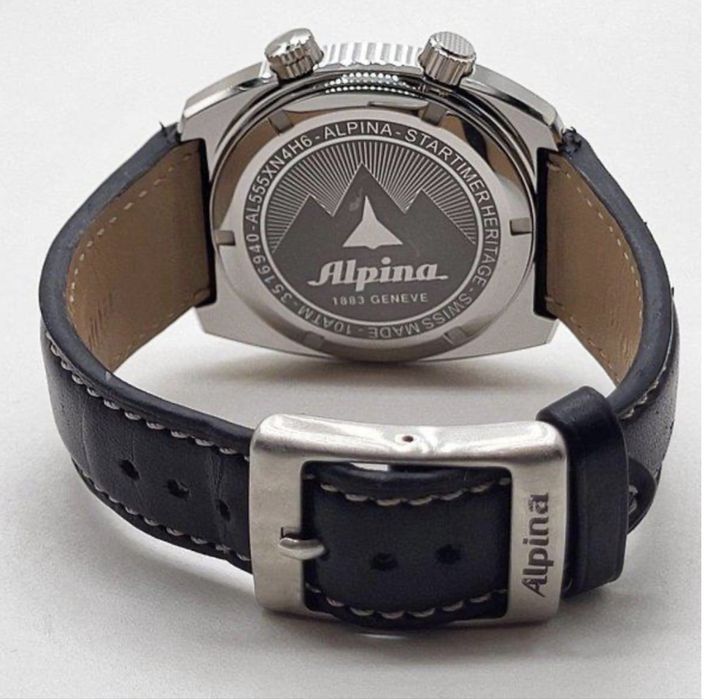 Швейцарские часы Alpina, механика с функцией GMT
