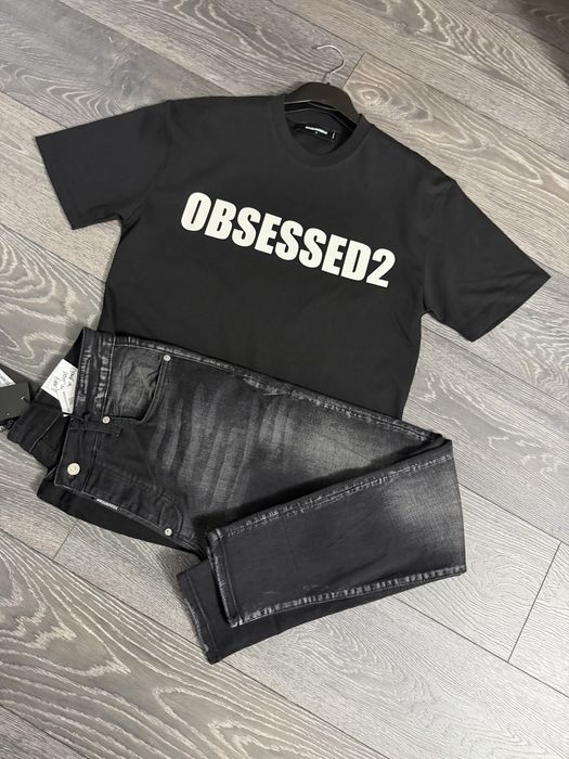 Blugi barbati si tricou dsq2 calitate garantata
