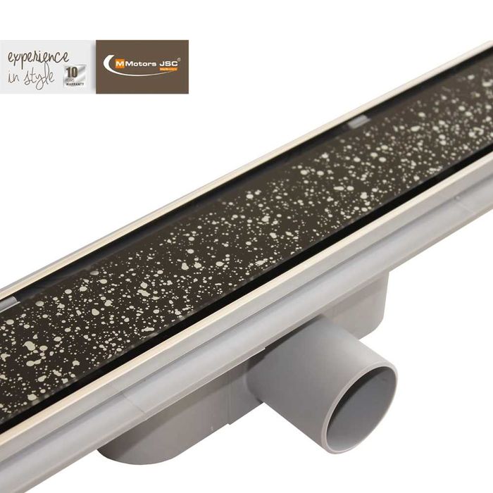 Линейни подови сифони за баня MMotors, Закалено стъкло -20% ОТСТ. Авг.