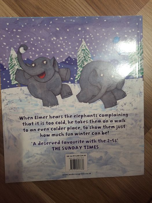 10 книги на английски език за слончето Елмер / Elmer