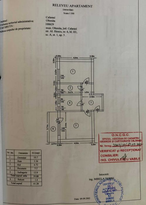 Apartament de vanzare 2 camere decomandat Oltenita - Str. Alexandru Iliescu