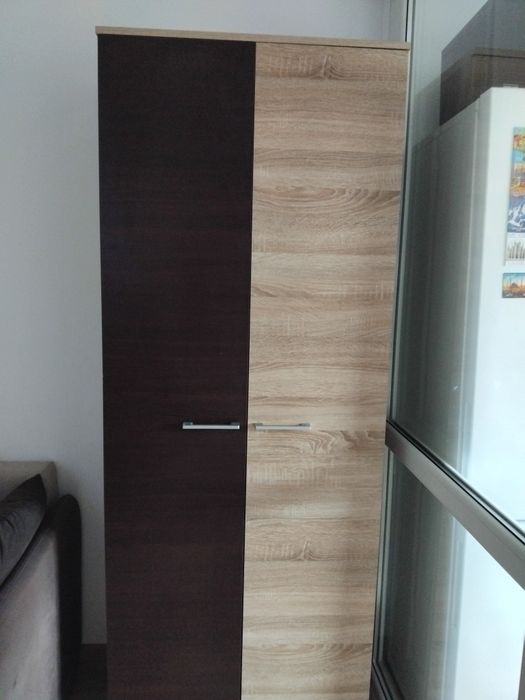 Dulap din colecția Biblioteca living Joy, stejar sonoma + wenge, 299 c