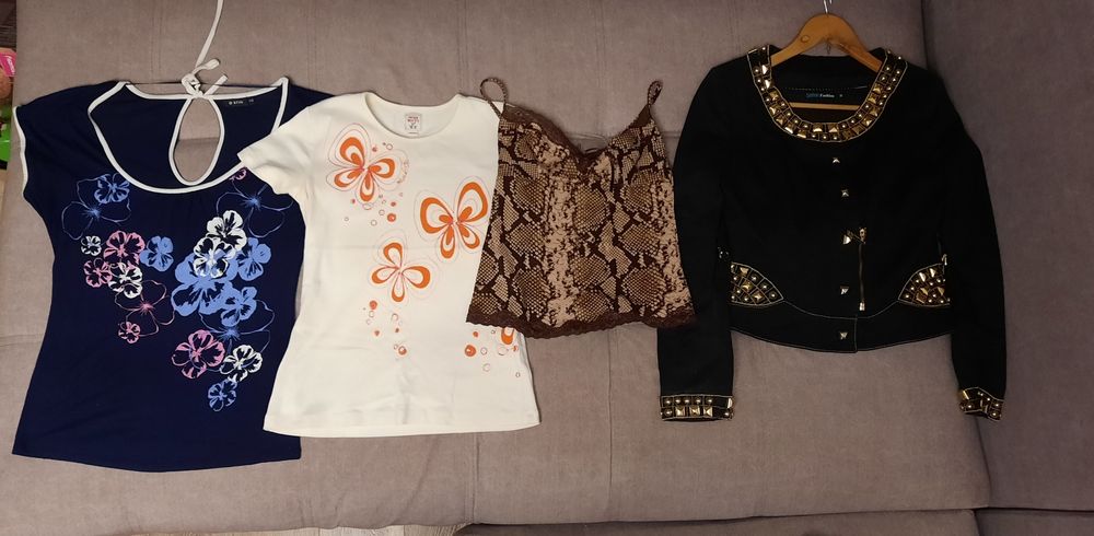 Футболка ковта юбка пиджак 44р.