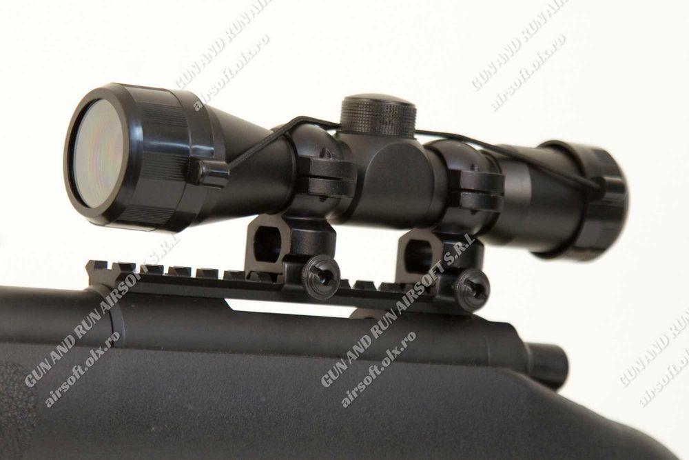 Pusca Airsoft Puternica. FULL METAL ~6 J~ Cu Arc Armare MANUALA