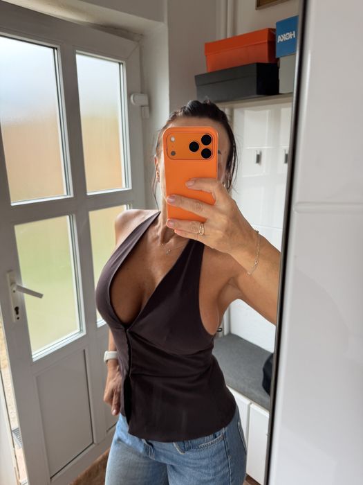 Top cu spatele gol Zara