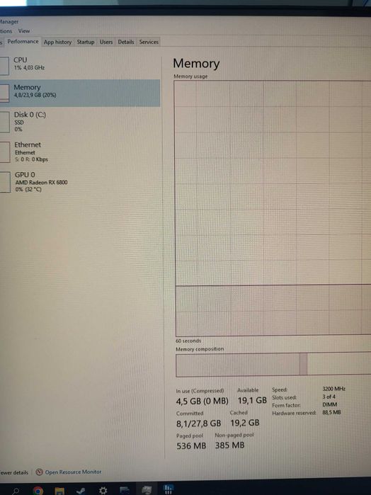 Gaming PC GPU 16GB RX6800 Ryzen 5 5600x 24gb RAM