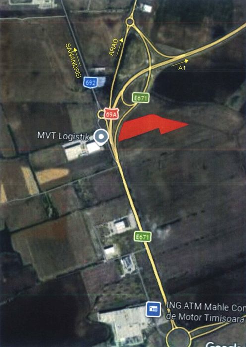 Teren intravilan industrial calea Aradului