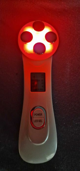 Апарат за лице с RF, LED и безиглена мезотерапия, бръчки, акне, кожа