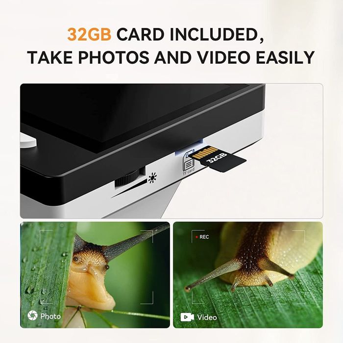 Дигитален микроскоп DM9, 50-1000X, 4.3" LCD 720P HD, 8 Led lights