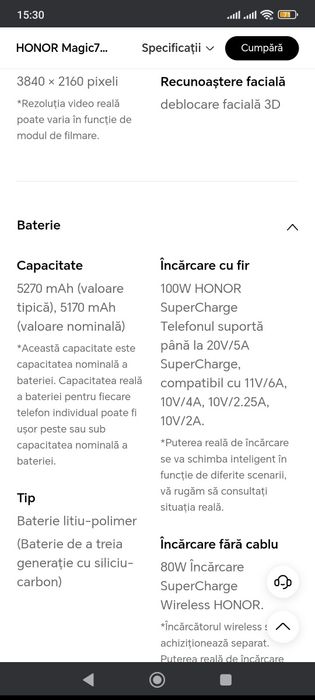 Honor magic 7 pro ca Nou