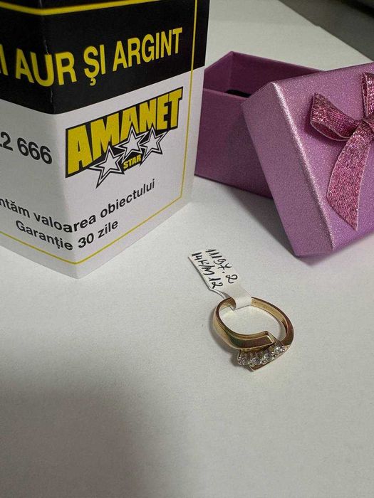 Inel Cu Pietre Aur 14K 2.71gr (cdc)