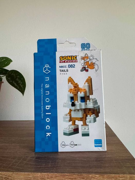 Nanoblock Sonic the Hedgehog Tails NBCC-082 – 150 piese, pungi sigilate, cu cutie
