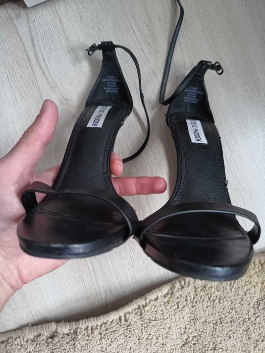 Sandale cu toc Steve Madden Woman Stecy Heeled Ankle Strap Sandals 9M