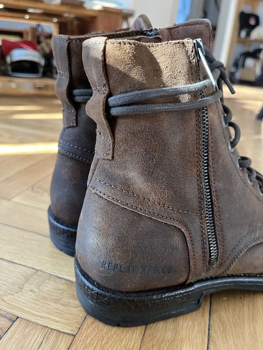 Нови мъжки обувки (боти) REPLAY 43 от естествена кожа